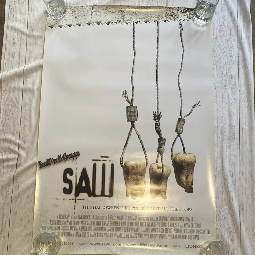 Saw III Halloween Horror Movie Theater Advertising Poster